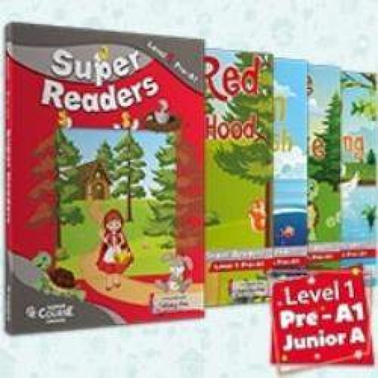 SUPER READERS LEVEL 1 (JUNIOR A) - ΠΑΚΕΤΟ 4 ΠΑΡΑΜΥΘΙΑ + MR3 + GLOSSARY (+ CD) - 