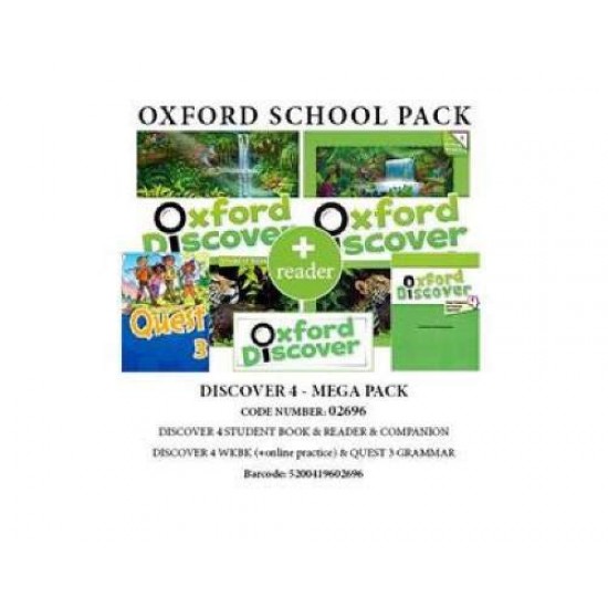 OXFORD DISCOVER 4 PACK MEGA (SB + WB WITH ONLINE PRACTICE + QUEST 3 GRAMMAR + COMPANION + READER) - 02696 - LESLEY KOUSTAFF, SUSAN RIVERS, KATHLEEN KAMPA, CHARLES VILINA, KENNA BOURKE