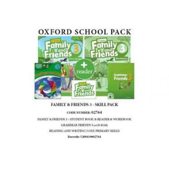 FAMILY AND FRIENDS 3 SKILL PACK (SB+ WB+ GRAMMAR FRIENDS 3+ READING AND WRITING 3 OXF. PRIMARY SKILLS+ READER ) - 02764 2ND ED - TAMZIN THOMPSON-NAOMI SIMMONS