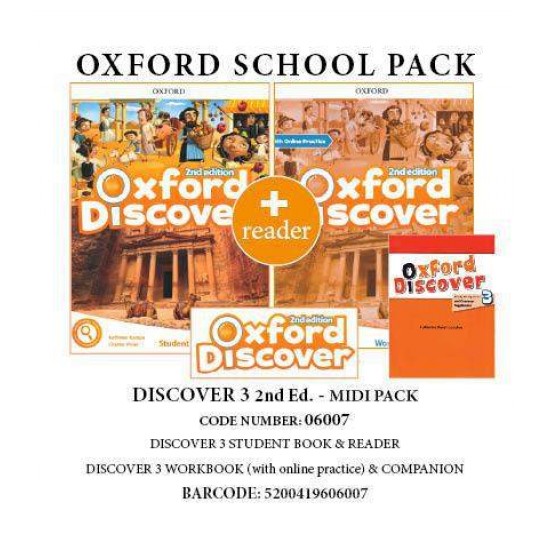 OXFORD DISCOVER 3 PACK MIDI ONLINE(SB+ WB(+ONLINE PRACTICE)+ COMPANION+ READER) - 06007 2ND ED - LESLEY KOUSTAFF, SUSAN RIVERS, KATHLEEN KAMPA, CHARLES VILINA, KENNA BOURKE