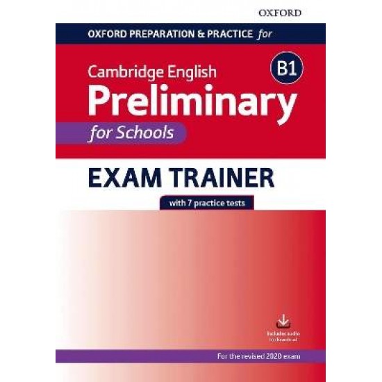 CAMBRIDGE ENGLISH B1 PRELIMINARY FOR SCHOOLS EXAM TRAINER SB - JENNY QUINTANA