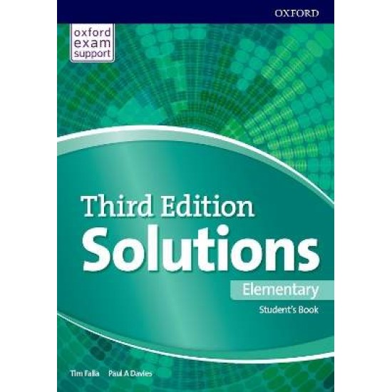 SOLUTIONS ELEMENTARY SB 3RD ED - 