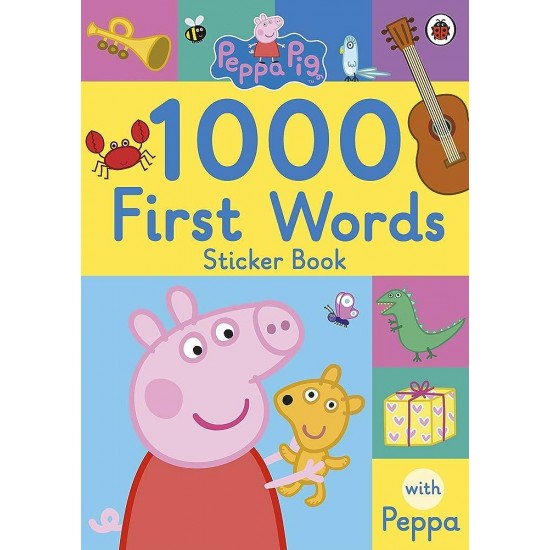 PEPPA PIG: 1000 FIRST WORDS STICKER BOOK PAPERBACK / SOFTBACK - 