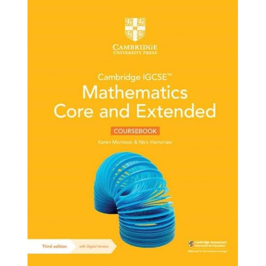 MATHEMATICS CORE AND EXTENDED COURSEBOOK WITH DIGITAL VERSION (2 YEARS' ACCESS) - CAMBRIDGE UNIVERSITY