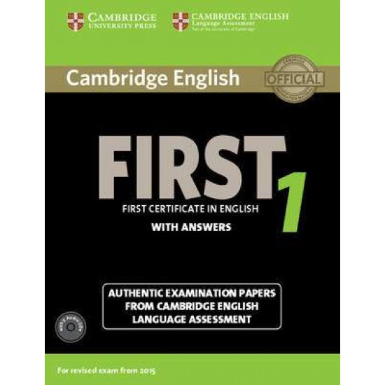 CAMBRIDGE ENGLISH FIRST 1 SELF STUDY PACK (+ CD (2)) (FOR REVISED EXAM FROM 2015) - CAMBRIDGE ESOL