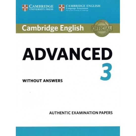 CAMBRIDGE ENGLISH ADVANCED 3 SB WO/A - CAMBRIDGE ESOL