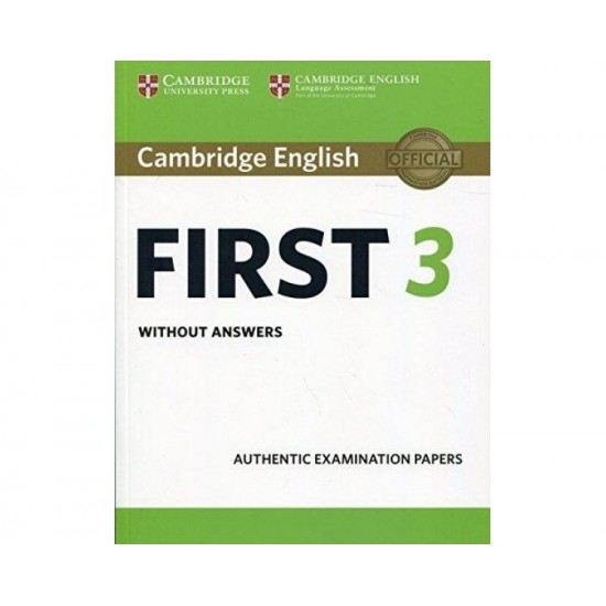 CAMBRIDGE ENGLISH FIRST 3 SB WO/A - CAMBRIDGE ESOL