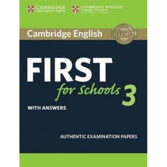 CAMBRIDGE ENGLISH FIRST FOR SCHOOLS 3 W/A - CAMBRIDGE ESOL