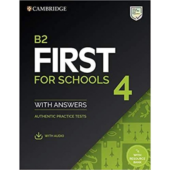 CAMBRIDGE ENGLISH FIRST FOR SCHOOLS 4 SELF STUDY PACK (+ DOWNLOADABLE AUDIO) W/A - CAMBRIDGE ESOL