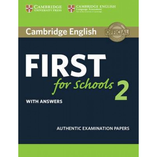 CAMBRIDGE ENGLISH FIRST FOR SCHOOLS 2 W/A N/E - CAMBRIDGE ESOL