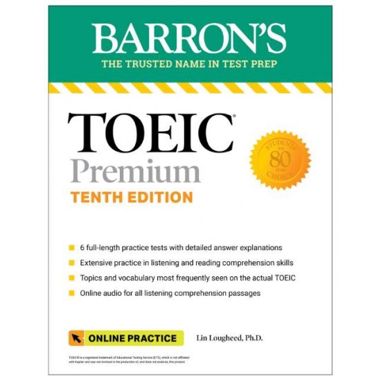 TOEIC Premium: 6 Practice Tests + Online Audio, Tenth Edition - BARRONS