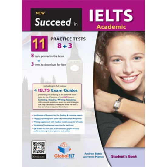 NEW SUCCEED IN IELTS ACADEMIC 11(8+3) PRACTICE TESTS SB - BETSIS