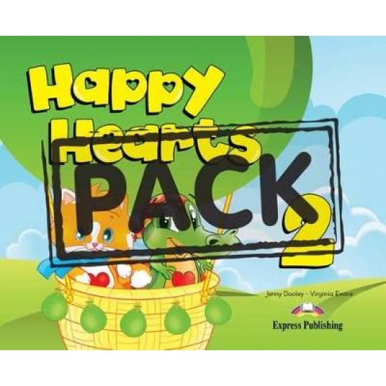 HAPPY HEARTS 2 SB (+STICKERS+PRESS OUTS) - Jenny Dooley-Virginia Evans