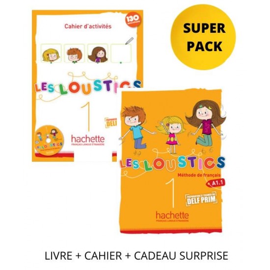 LES LOUSTICS 1 SUPER PACK (LIVRE + CAHIER + LEXIQUE + CADEAU SURPRISE) - 