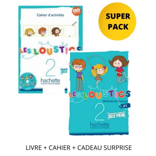 LES LOUSTICS 2 SUPER PACK (LIVRE + CAHIER + LEXIQUE + CADEAU SURPRISE) - 