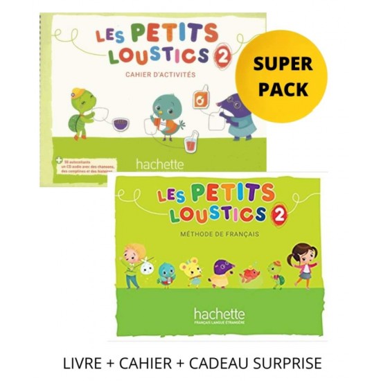 LES PETITS LOUSTICS 2 SUPER PACK (LIVRE + CAHIER + CADEAU SURPRISE) - HUGUES DENISOT - 2021