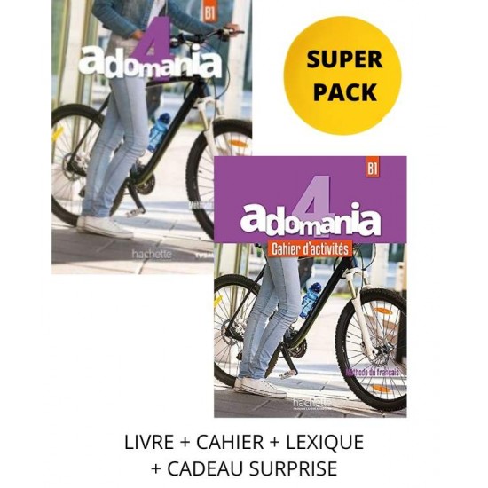 ADOMANIA 4 SUPER PACK (LIVRE + CAHIER + LEXIQUE + CADEAU SURPRISE) - 