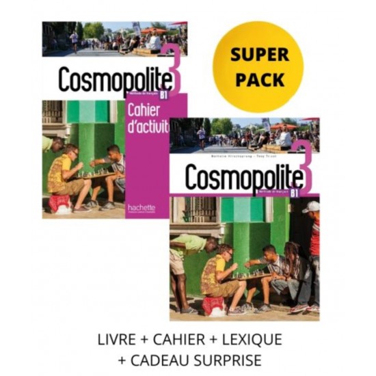 COSMOPOLITE 3 SUPER PACK (LIVRE + CAHIER + LEXIQUE + CADEAU SURPRISE) - ANAÏS, MATERÉMILIE MATHIEU-BENOIT, NELLY BRIET-PESLIN - 2021