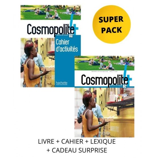 COSMOPOLITE 4 SUPER PACK (LIVRE + CAHIER + LEXIQUE + CADEAU SURPRISE) - NATHALIE HIRSCHSPRUNG, TONY TRICOT, ANNE VEILLON LEROUX, SARA AZEVEDO RODRIGUES