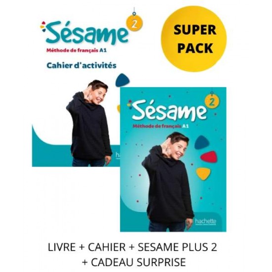 SESAME 2 SUPER PACK (LIVRE + CAHIER + SESAME PLUS 2 + CADEAU SURPRISE) - HUGUES DENISOT, MARIANNE CAPOUET