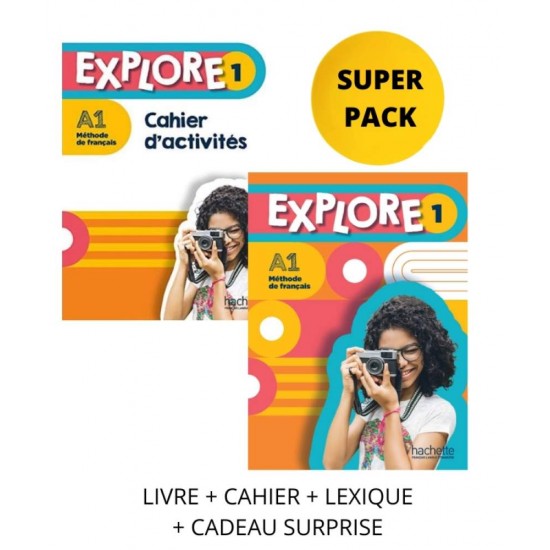 EXPLORE 1 SUPER PACK (LIVRE + CAHIER + LEXIQUE + CADEAU SURPRISE) - FABIENNE GALLON, CÉLINE HIMBER, ADELINE GAUDEL - 2021