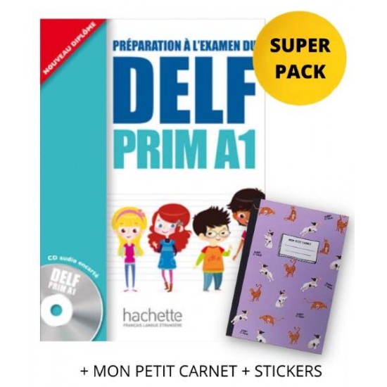 DELF PRIM A1 SUPER PACK (+ MON PETIT CARNET + STICKERS) - 