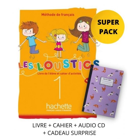 LES LOUSTICS MINI VOLUME 1 A1.1 SUPER PACK (LIVRE + CAHIER + AUDIO CD + CADEAU SURPRISE) - MARIANNE CAPOUET, HUGUES DENISOT