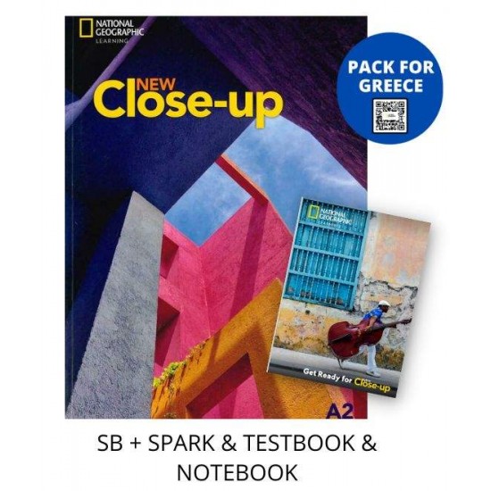 NEW CLOSE-UP A2 PACK FOR GREECE (SB + SPARK & TESTBOOK & NOTEBOOK) - 