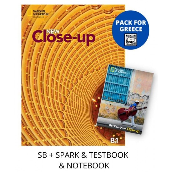 NEW CLOSE-UP B1 PACK FOR GREECE (SB + SPARK & TESTBOOK & NOTEBOOK) - 