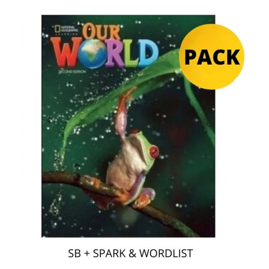 OUR WORLD 1 PACK FOR GREECE (SB + SPARK & WORDLIST) BRIT. ED 2ND ED - 