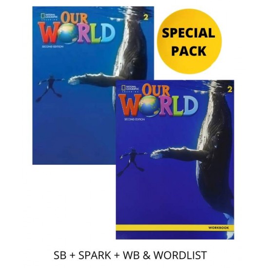 OUR WORLD 2 SPECIAL PACK FOR GREECE (SB + SPARK + WB & WORDLIST) BRIT. ED 2ND ED - GABRIELLE PRITCHARD