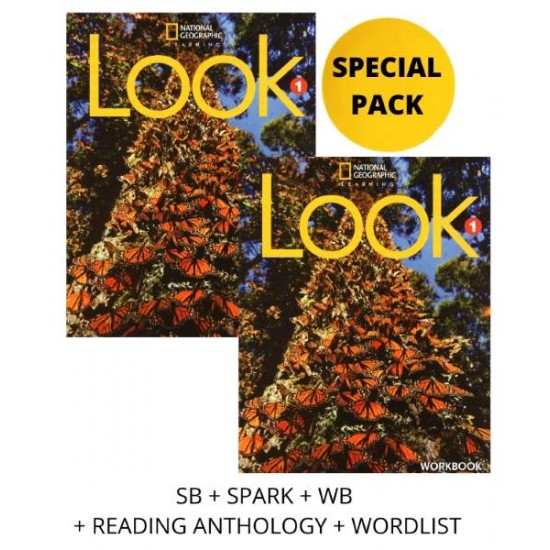 LOOK 1 SPECIAL PACK FOR GREECE (SB + SPARK + WB + READING ANTHOLOGY & WORDLIST) BRIT. ED - 