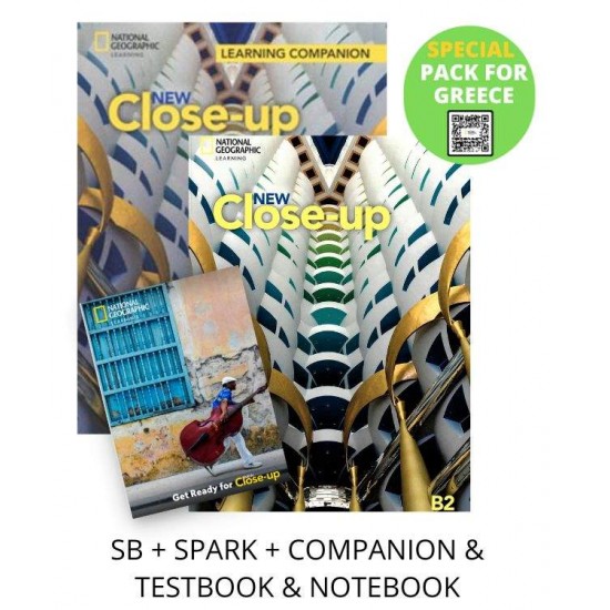 NEW CLOSE-UP B2 SPECIAL PACK FOR GREECE (SB + SPARK + COMPANION & TESTBOOK & NOTEBOOK) - 