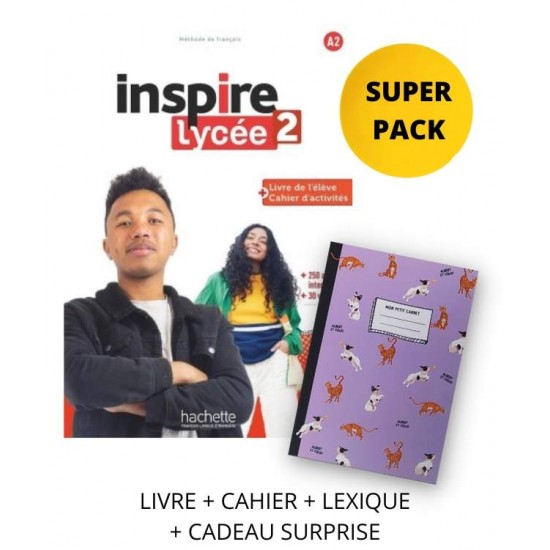 INSPIRE LYCÉE 2 SUPER PACK (LIVRE + CAHIER + LEXIQUE + CADEAU SURPRISE) - JEAN-THIERRY LE BOUGNEC-EMILIE MATHIEU-BENOIT-FABIENNE GALLON