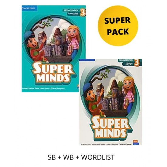 SUPER MINDS 3 SUPER PACK (SB + WB + WORDLIST) - HERBERT PUCHTA, GÜNTER GERNGROSS, PETER LEWIS-JONES