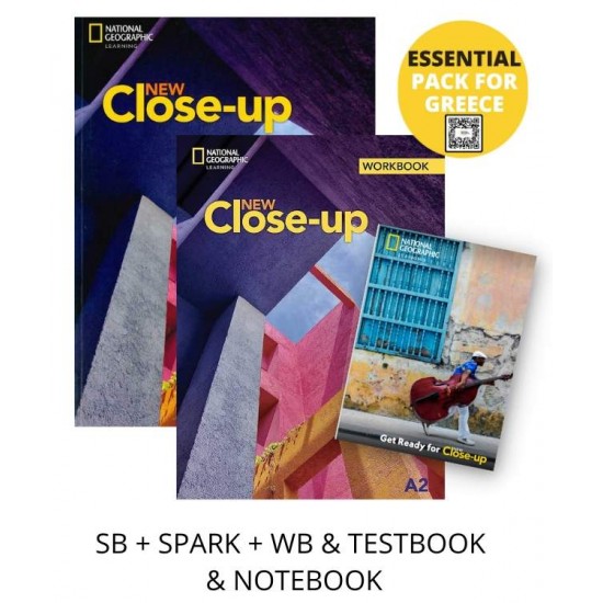 NEW CLOSE-UP A2 ESSENTIAL PACK FOR GREECE (SB + SPARK + WB & TESTBOOK & NOTEBOOK) - 