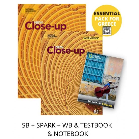 NEW CLOSE-UP B1 ESSENTIAL PACK FOR GREECE (SB + SPARK + WB & TESTBOOK & NOTEBOOK) - 