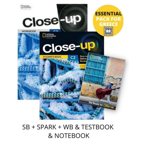 CLOSE-UP C2 ESSENTIAL PACK FOR GREECE (SB + SPARK + WB & TESTBOOK & NOTEBOOK) 2ND ED - ANGELA BANDIS, DIANA SHOTTON - 2023