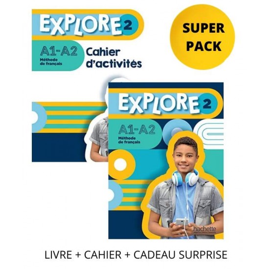 EXPLORE 2 SUPER PACK (LIVRE + CAHIER + CADEAU SURPRISE) - FABIENNE GALLON-EMILIE MATHIEU-BENOIT-ANAIS DOREY