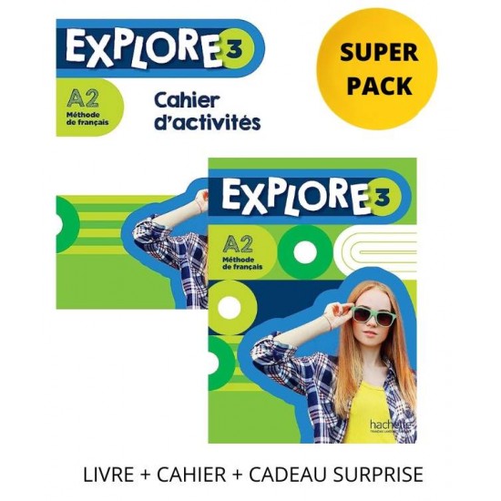 EXPLORE 3 SUPER PACK (LIVRE + CAHIER + CADEAU SURPRISE) - FABIENNE GALLON-EMILIE MATHIEU-BENOIT-ANAIS DOREY