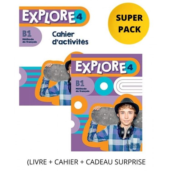 EXPLORE 4 SUPER PACK (LIVRE + CAHIER + CADEAU SURPRISE) - FABIENNE GALLON-EMILIE MATHIEU-BENOIT-ANAIS DOREY