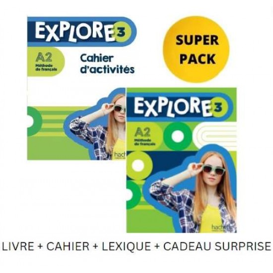 EXPLORE 3 SUPER PACK (LIVRE + CAHIER + LEXIQUE + CADEAU SURPRISE) - FABIENNE GALLON, CÉLINE HIMBER