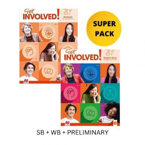 GET INVOLVED B1 SUPER PACK (SB + WB + PRELIMINARY) BRIT. ED - CATHERINE MCBETH-PATRICIA REILLY