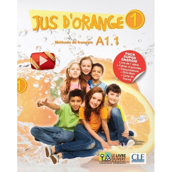 JUS D'ORANGE SUPER PACK ENERGIE 1 A1.1 (METHODE + CAHIER + DVD ROM + CARTE DE FRANCE + TRANSCRIPTIONS) - ΣΥΛΛΟΓΙΚΟ ΕΡΓΟ