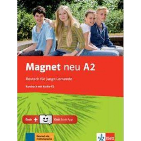 MAGNET A2 KURSBUCH (+ CD + KLETT BOOK-APP) NEU - FABIAN LENK