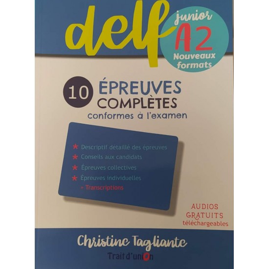 NOUVEAU DELF JUNIOR A2 10 EPREUVES COMPLETES - 