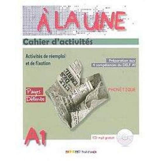 A LA UNE 1 A1 CAHIER - ANTONIADIS